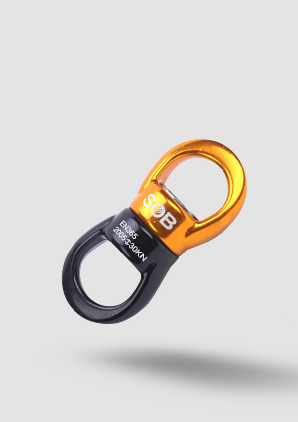 Rock climbing figure 8 ring spinner