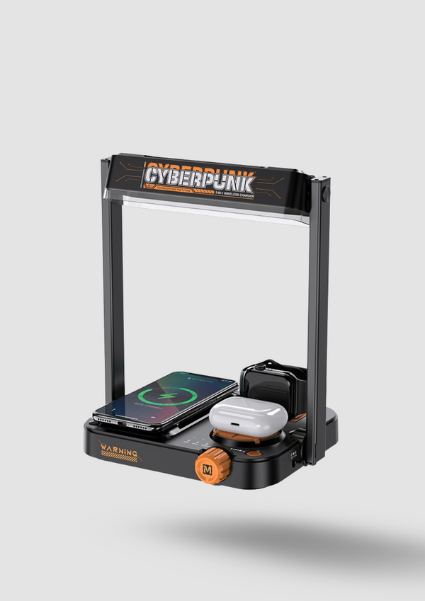 Cyberpunk Wireless Charger Lamp 3 in 1