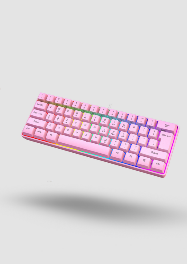 RGB Lighting 61 Keys Wired Gaming Membrane Keyboard