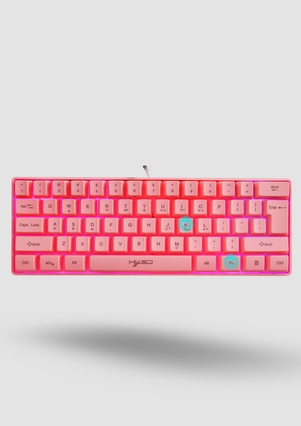 Pink Gaming Membrane Keyboard