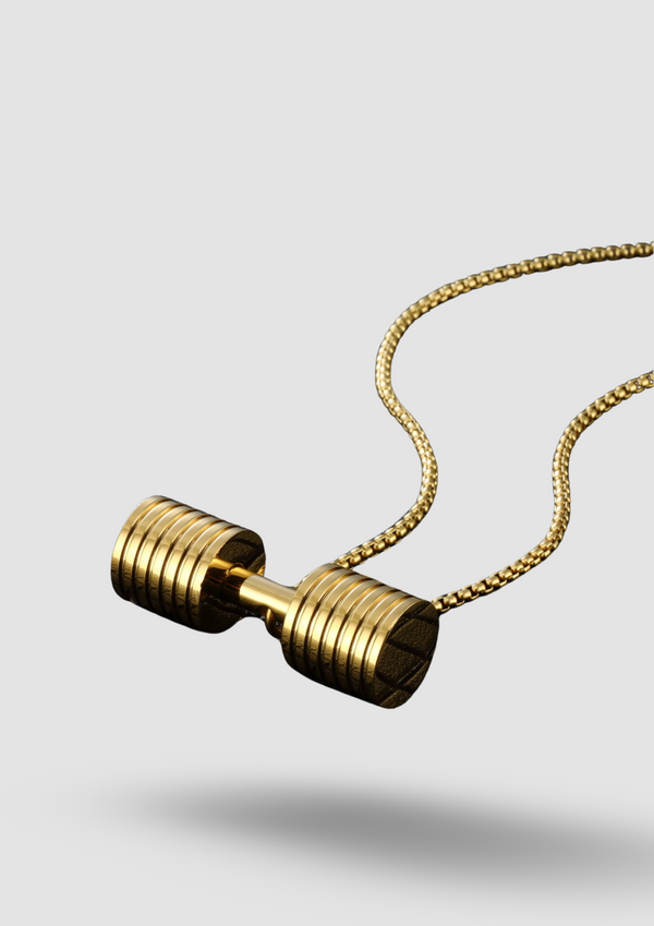 Dumbbell Pendant Necklace