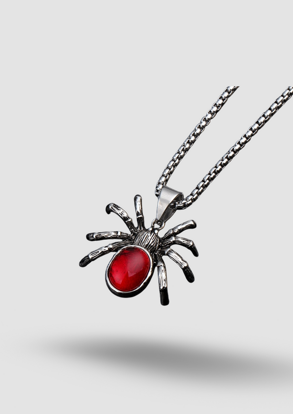 Punk Widow Spider Pendant Necklace