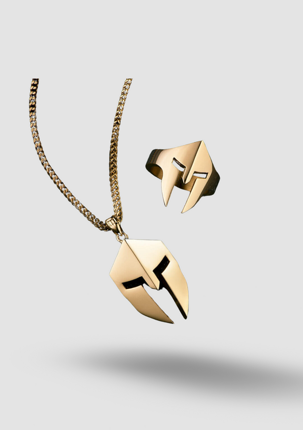 Classic Minimalist Hero Of Sparta Mask Pendant